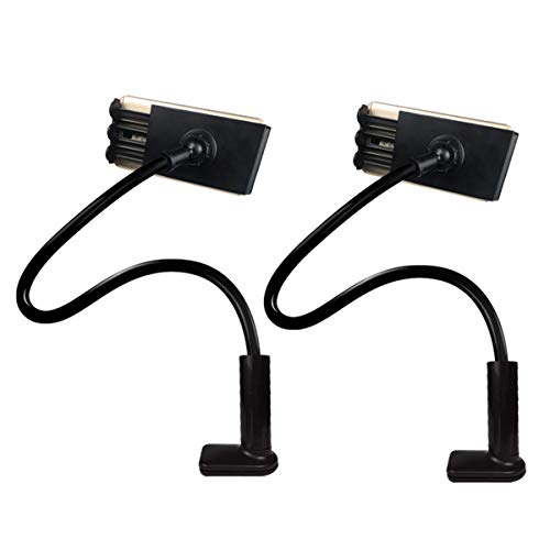 2pcs Einstellbare Smartphone-Halter Ständer Long Arm Holder für Telefon für Tablet (Stretch-Version, Schwarz)