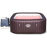 Lay-Z-Spa Maldives Luxury Hot Tub, 8 HydroJet Pro Massage System Inflatable Spa with LED Lights, Foot Massager and Rapid Heating, 5-7 Person