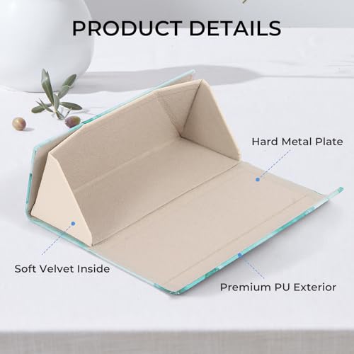 Image of 4 Pack Foldable Glasses Case with Cleaning Cloth, Collapsible Travel Sunglass Holder for Men Women