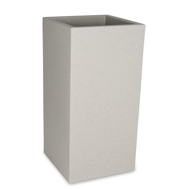DECORAS Pflanzkübel Kunststoff Blumenkübel - Farbe: terrazzo - robuster, UV-beständiger, wetterfester & frostsicherer Blumentopf für den Garten - TÜV-geprüfte Qualität…