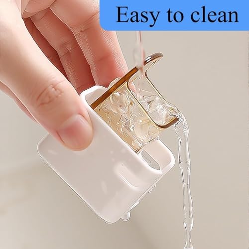 Image of Wall Mounted Toothbrush Holder with Dustproof Cover & Clear Window, Bathroom Toothbrush Organizer Stand for Toothpaste Storage Home Use (Pack of 2)