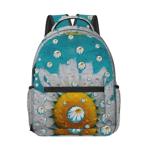 Sac à dos ordinateur portable marguerites pour voyage cabine avion et cours