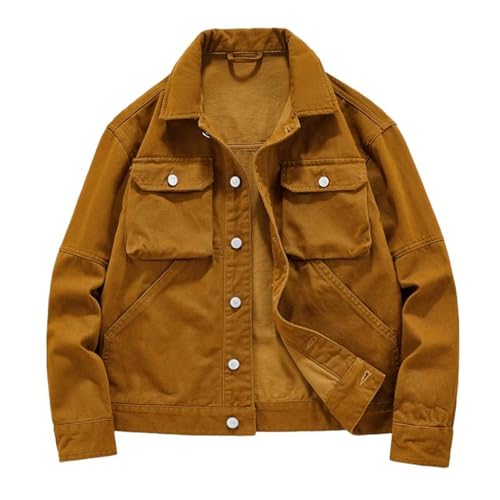 Veste en jean homme look décontracté automne balade en plein air