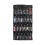 HERSENT Versatile Tactical Pocket Knife Display Case, Heavy Duty Large Folding Knife Roll, Durable Small Knife Holder Carrier Protectors with 24 Slots, Carry Handles and Secure Buckles