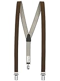 Cuero genuino de nuevo Xeira Tirantes para niños de 25mm de ancho con 3 clips en divertidos diseños