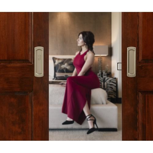 Serrure De Confidentialité Pour Porte Poche Baldwin PD005190PRIV Noir Mat - Ensemble Laiton, Neuf