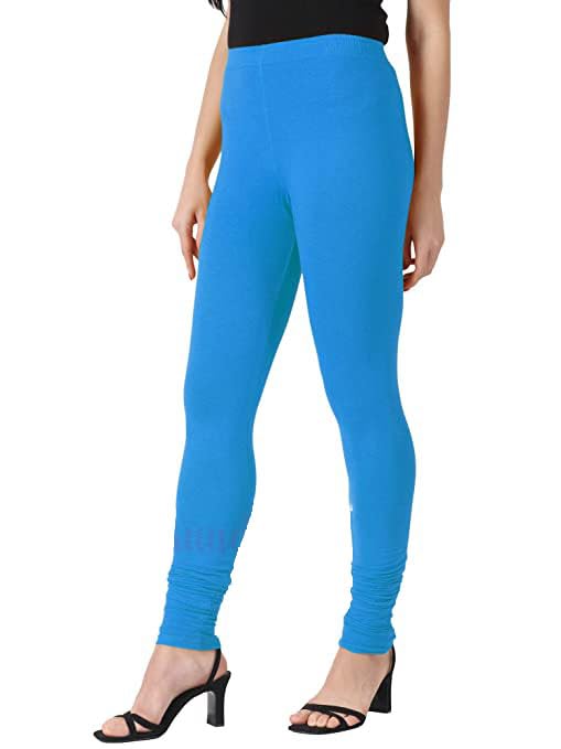 Image of Ultra Soft Cotton Slim fit Solid Color Attractive Casul wear Leggings for Womens - Pack of 2 pcs
