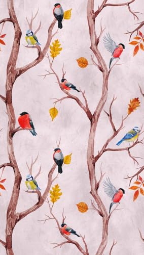 Livingwalls Cottage The Wall Non-Woven Wallpaper 1.59 m x 2.80 m Pink Brown Yellow Made in Germany 382301 382301