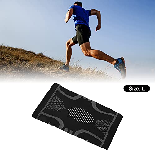 Image of Elastic Knee Pads, Knee Brace Soft Handfeel for Mountaineering for Fitness (L)