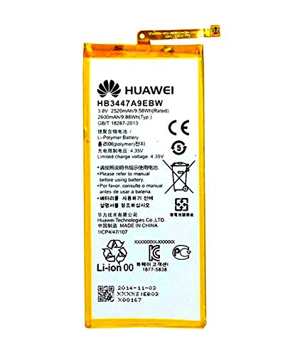 BATTERIA ORIGINALE PER HUAWEI HB3447A9EBW Ascend P8 2600mAh GRA-L09