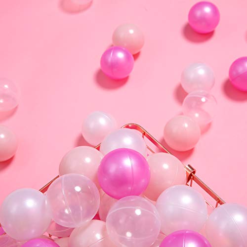 Playmaty 100 Pieces Colorful Ball Pit Balls Plastic Phthalate&Bpa Free Ocean Ball Crush Proof Stress Balls For Toddlers And Kids Playhouse Ball Pit Accessories (Pearl Purple -100 Pieces) #TOP2