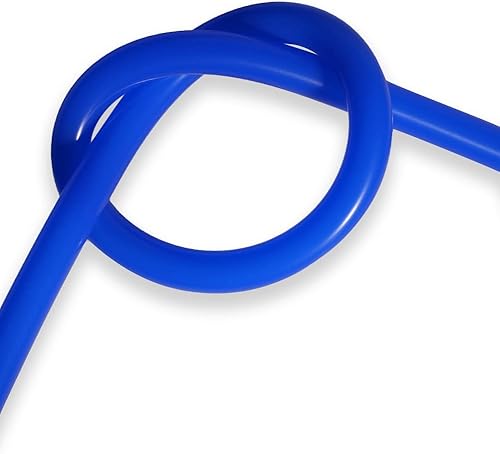 Miniatura 3 de QuQuyi Manguera de tubo de vacío de silicona de 38 pulgadas (0.354in) de diámetro interior x 12 pulgadas de diámetro exterior, color azul, de alta