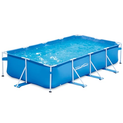 Summer Waves - Piscina Tubular Rectangular (4,57 x 2,13 x 0,84 m), Color Azul