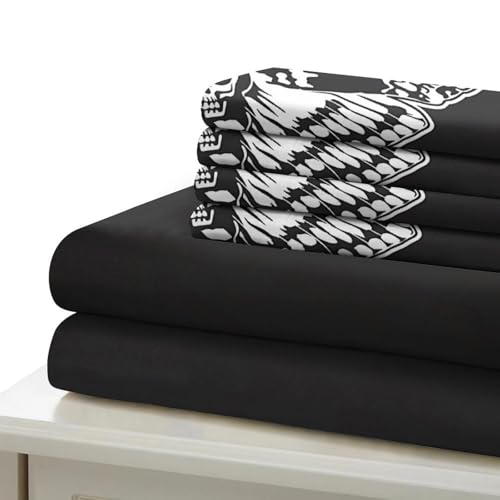 Housse de couette athlète de ski vibrant pour chambre d'ado