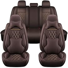 5 Seat Cover for Nissan Maxima 2004-2023,Napa Leather Car Seat Covers,Waterproof Soft Car Seat Covers,Airbag Compatible Seat ProtectorDeluxe Coffee