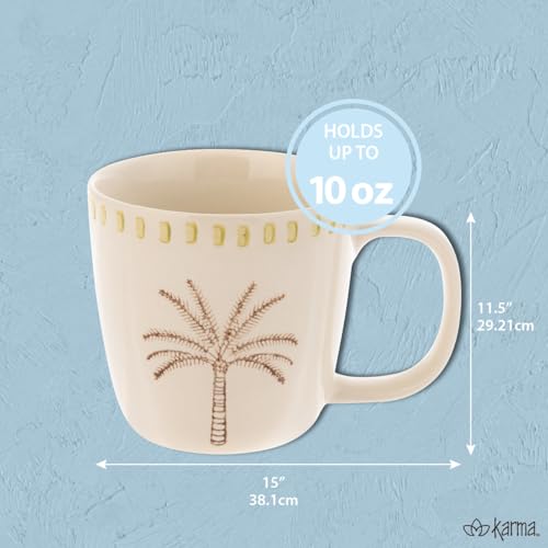 Karma taza de cerámica palm tree 10 oz miniatura 2