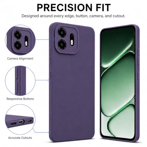 Image of FIRST MART Matte Silicone Back Cover for OnePlus N6 - Purple