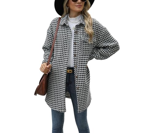 Trench manteau chemises manches longues à carreaux Artykey hiver