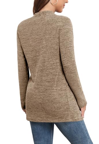 Image of Yincro Womens Lightweight Cardigan Long Sleeve Open Front Casual Sweater Cardigans with Pockets