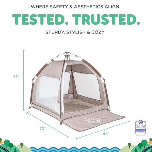 Image of Baby Delight Go with Me Villa Portable Tent and Playard | Kids Tent and Playhouse | Indoor and Outdoor | Sandstone