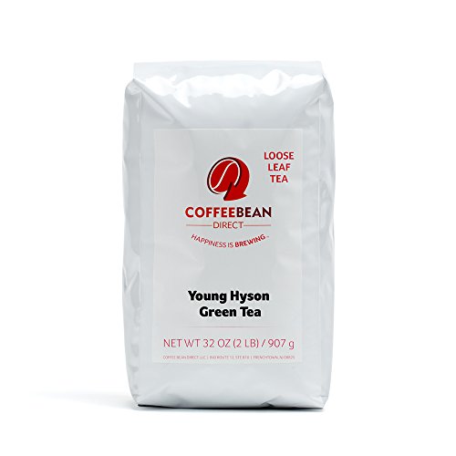 Coffee Bean Direct Young Hyson Green Loose Leaf Tea, 2 Pound Bag