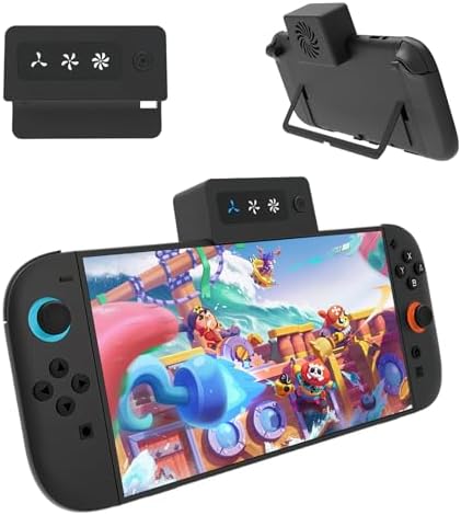 （14:30時点） Switch2用 冷却ファン 【新登場2代目 -電源ケーブル不要-取り出して使用可能 】Tomistanスイッチ 2 冷却 ハイパワー 排熱 温度表示 クーラー Switch2用 冷感 扇風機 静音 排熱用 冷却クーラー 風量調整可能 ニンテンドースイッチ2用 放熱対 策熱暴走 熱対策 スイッチ2ドック用 周辺機器 (S-小サイズ-風量一般)