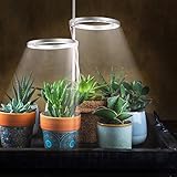 Double Head LED Succulents Grow Light Set- 5V 3A Full Spectrum Plant Growing Lamp with 24H Cycle...
