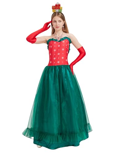 May Cosplay Costume for Adult 5 Pcs Christmas Dress Set for Women Classic Movie Characters Outfit for Halloween Xmas Cosplay Party