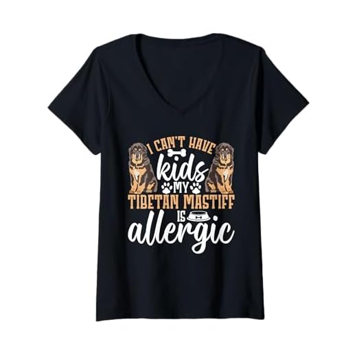 Womens Tibetan Mastiff Owner Dog Food Dog Toys Tibetan Mastiff V-Neck T-Shirt