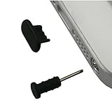 apple ipod touch 5g vs 6g  Kit de Tapones antipolvo para salida de audio y Dock de carga, diseñados para Apple Iphone 5 / 5G, iPad mini / 4, iPod Touch 5 (color negro)