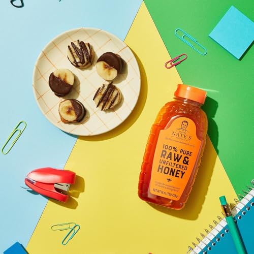 Nate's 100% Pure, Raw & Unfiltered Honey - Award-Winning Taste, 32oz. Squeeze Bottle - Image 3