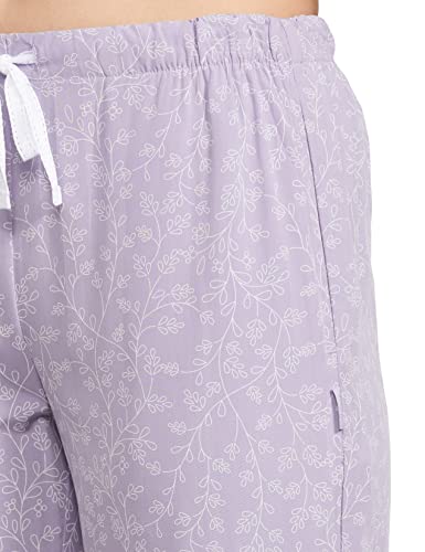 Image of Van Heusen Women's Printed Lounge Pants | Drawstrings & Side Pockets | Ultra Soft Fabric | Relaxed Fit | At home pyjamas | Everyday Comfort | Printed | Style 55306 | Available in Pack of 1 & 2