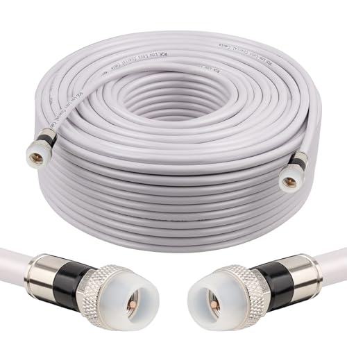 Câble coaxial RG6 étanche résistant aux coupures pour antenne TV et décodeur