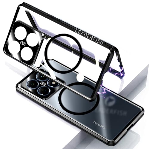 yLEADERFISHz Jی For Xiaomi 14T P[X magsafeΉ NA wtJo[ ʋKXtB+yʃA~t[+Cx }Olbg ϏՌ  lC  ^ VI~14TP[X CX[d