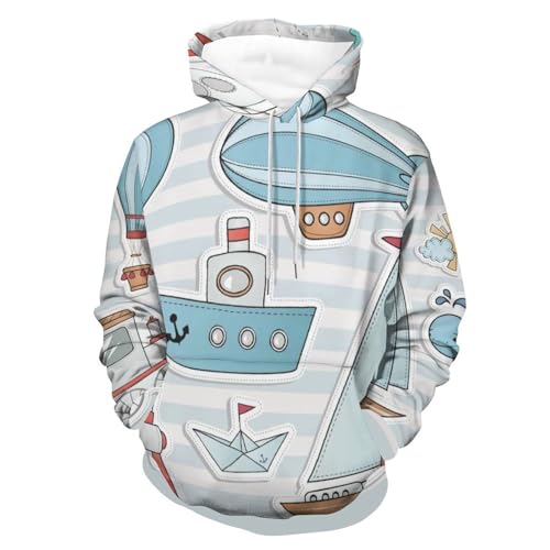 Sweats à capuche manche longue UMENG pull unisexe doux taille S