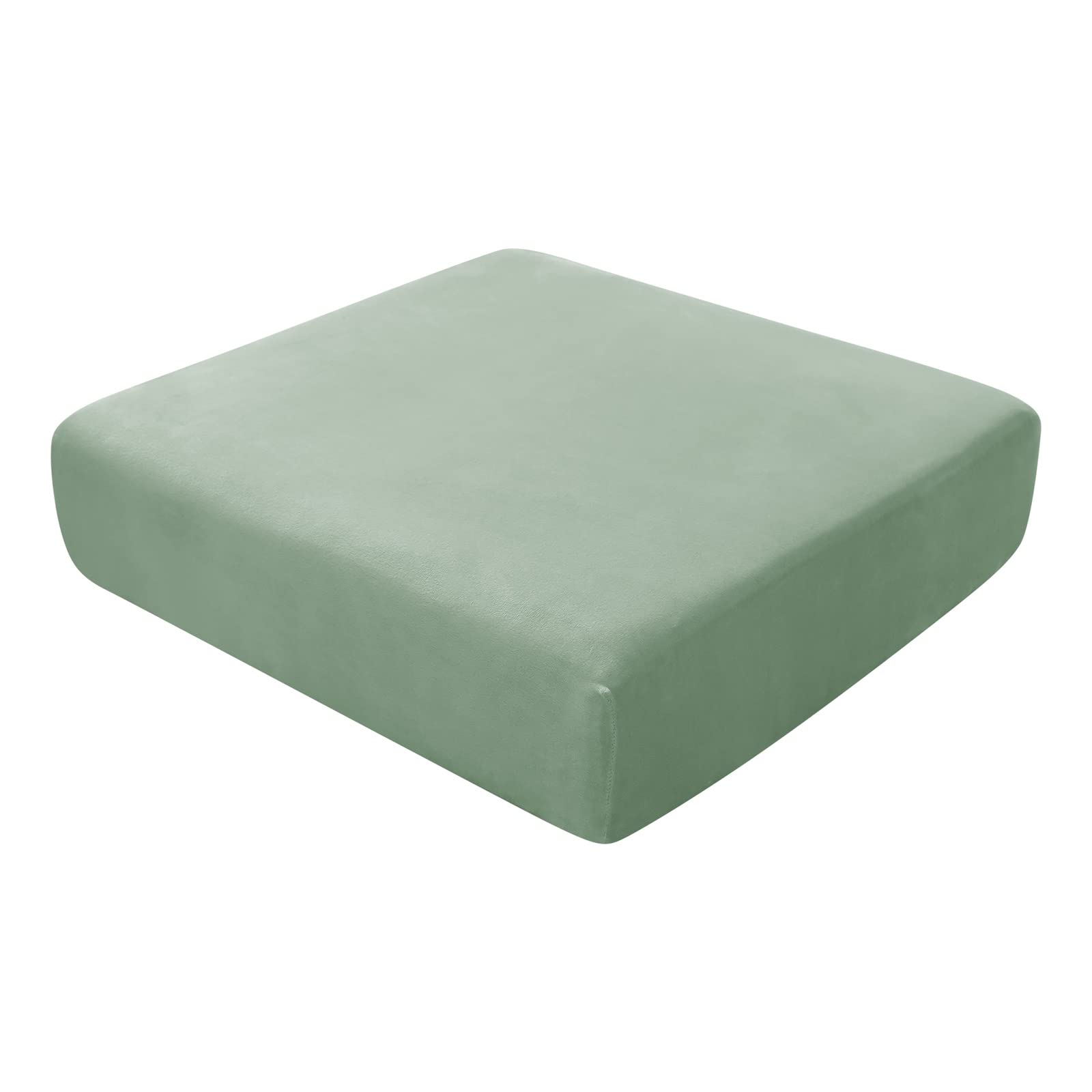 Bxful Green Sofa Seat Cushion Covers, Sofa Cushion Slipcovers Stretch Velvet, Couch Cushion Covers Replacement For Individual Cushion With Elastic Fabric (Chaise Lounge,)