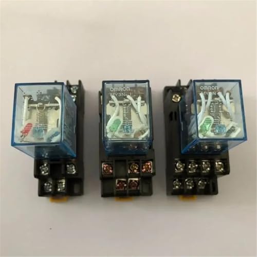 Relé intermedio LY2NJ DC24V con base de 8 pines para control eléctrico 2