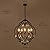 TOCHIC 5 Lights Farmhouse Chandelier, Rustic Orb Chandeliers for Dining Room, Black Crystal Chandelier Light Fixture for Living Room, Bedreoom, Hallway, Bronze, D 27"