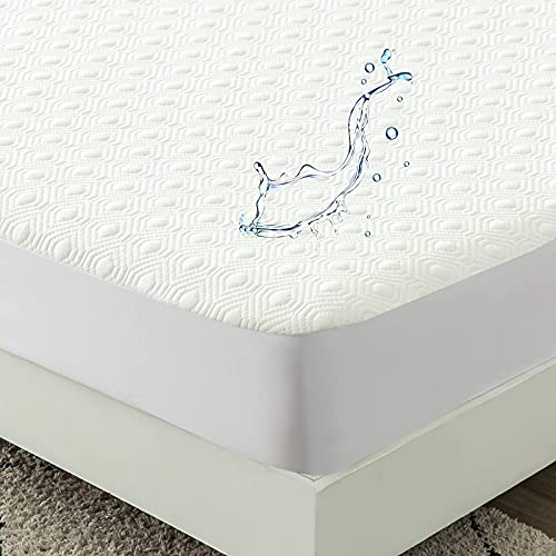 Bamboo Cooling Split King Mattress Protector For Adjustable Bed Waterproof Soft Breathable Fitted Matress Cover Pad #TOP1