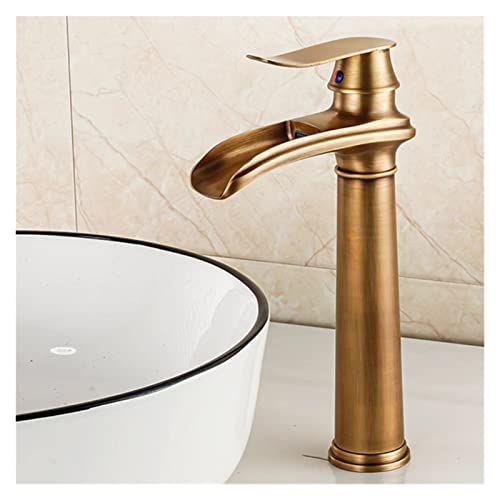 Robinet de lavabo cascade eau chaude et froide avec mitigeur monocommande - 2