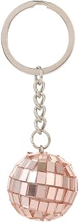 Disco Ball Keychain Retro Colorful Disco Ball Key Ring for Party Favors Supplies Decorations