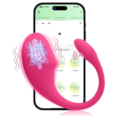 Vibrator Vibratorset 4 Woman Vibrates Sale for Women Silent Mini Small Love Eggs for Women with Remote from Phone Vibrates for Woman Remote Control by Bluetooth Sex Stimulator 10 Modes