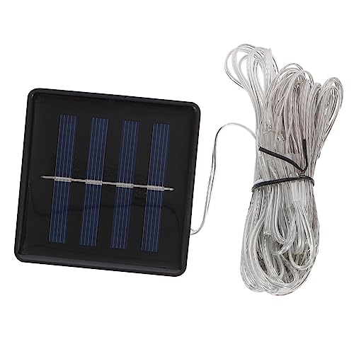 SUPVOX Solar Patio Umbrella Lights Waterproof Led String Lamp Outdoor Garden Decorative Lights White