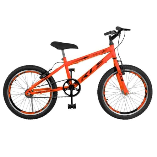 Bicicleta Aro 20 Kls Free Gold V-brake Mtb - Laranja Neon/preto