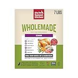 The Honest Kitchen Human Grade Wholemade Whole Grain Chicken, Oat & Salmon Dehydrated Senior Dog Food, 7lb Bag (Makes 28lbs)