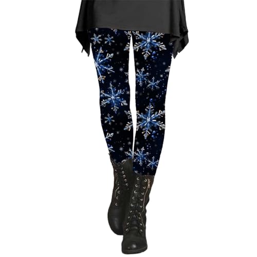 Leggings de Navidad opacos de cintura alta: leggings térmicos para mujer, pantalones de Navidad, tallas grandes, algodón, leggins de invierno, pantalones de chándal ajustados, pantalones de deporte