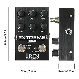 Jemora Distorsion Guitar Effect Pédale d’effet de guitare portable avec commandes de niveau d’amplification de fréquence basse/moyenne/élevée pour guitare électrique – EXTREME - Les Beatles, Paul McCartney, John Lennon, RIngo Starr, George Harrison Jemora Distorsion Guitar Effect Pédale d'effet de guitare portable avec commandes de niveau d'amplification de fréquence basse/moyenne/élevée pour guitare électrique - EXTREME – Image 7