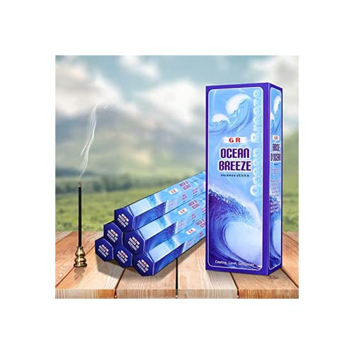 Y20 Indian Incense White Sage Incense Meditation Lavender Incense Yoga Sea Breeze Love Incense Purifying Air Deodorizing Aromatherapy(Ocean Breeze) #TOP30