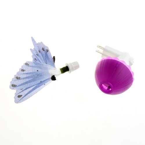 Lámpara de noche infantil mariposa fibra óptica miniatura 7