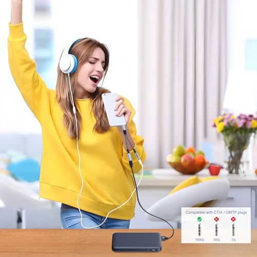 QimKero USB C to 3.5mm Headphone and Charger Adapter, 2-in-1 USB C to Aux Audio Adapter for PD 60W Fast Charging for iPhone 15 Plus Pro Max, Samsung Galaxy S20, S21, S22, S23, iPad Pro,Air4 - Thumbnail 6
